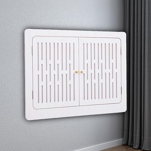 Moderna copertura per radiatore a griglia per la casa, con forte capacità di carico, armadio riscaldante con design schermato di stoccaggio, ideale per soggiorno, 60 x 60 cm, elegante armadio per