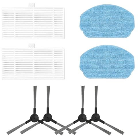MKVAXR Alfombrilla limpiadora de Suelos robótica Cepillo de Filtro con Almohadilla for fregona, for MAMNV, for BR150/BR151, Robot Aspirador 2 en 1, repuestos de aspiradora inalámbrica de Mano(A)