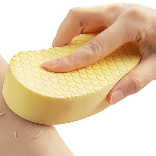 Spugna Per La Doccia Corpo, Spugna da Bagno Spazzola Corpo, Adatto a Pelli Sensibili Riutilizzabile Strumento Morbido per Pulizia Schiena Adulti e Bambini