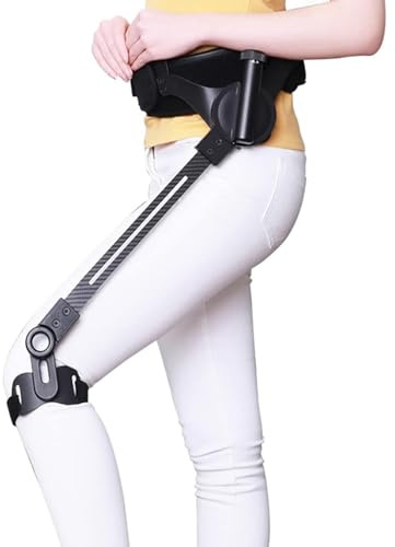 Strumento di Supporto alla Camminata per Anziani Leggero e Portatile, ausili per l'allenamento delle Gambe per Camminare, per Uso Quotidiano a casa e all’Aperto(Left-leg,Medium)