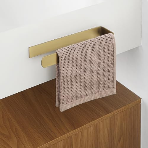 Mooche Porte Serviette Salle de Bain 22.5 CM, en Acier Inoxydable, Doré