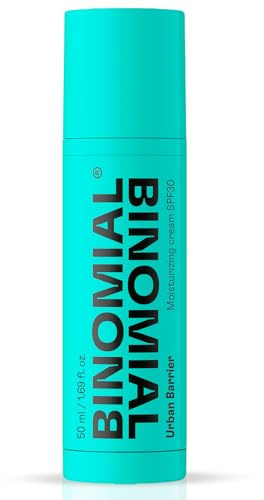 BINOMIAL - Urban Barrier | Crema Hidratante con SPF 30 | Protector Facial Antioxidante | Luminosidad/Efecto Glow | Skincare | 50ml