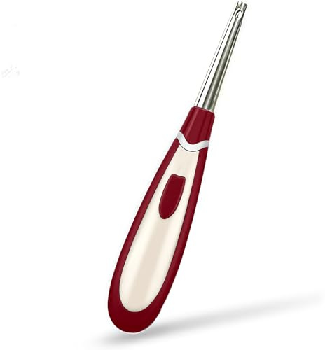 Gas Cooker Lighter Flameless Electronic Lighters Battery Operated Long Lighter for Kitchen, Barbecue, Fireworks, Gas Stove(red, Not Applicable to Candles)