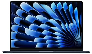 Apple MacBook Air de 13,6 Pulgadas con Chip M5: Pantalla Liquid Retina, CPU de 10 núcleos, GPU de 8 núcleos, 16 GB de Memoria unificada, 512 GB de SSD, Wi-Fi 7,Teclado español; Medianoche