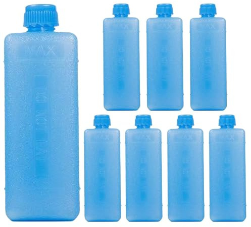 Accumulatore di Freddo - Elemênti Refrigeranti 11,5x4 cm | Ghiaccioli riutilizzabili per borse termiche, set da 8 gel refrigeranti in Cřistallo PE, congelabili per frigorifero, bevande, alimenti, camp