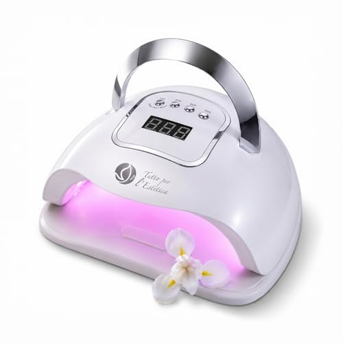 Lampada UV LED Unghie 280W Professionale Luce Rosa - Fornetto Unghie per Ricostruzione Gel e Semipermanente, Lampada Unghie con 66 LED, Display Digitale, Modalità Low Heat con Sensore Automatico