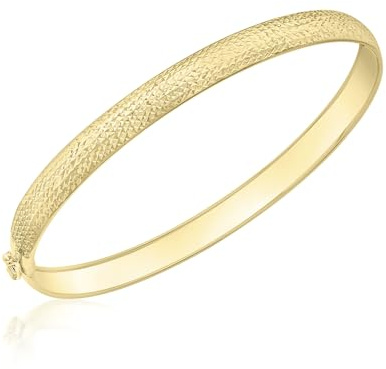 Carissima Gold Damen Amreif 9k (375) Gold Diamant-geschnitten Flexibel