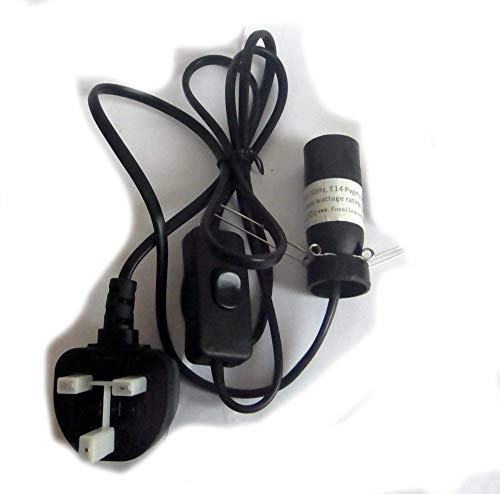 Salz-Lampenfassung, UK-Stecker, E14, 1,5 m Kabel