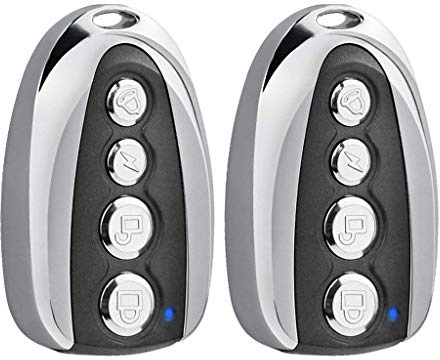 SGerste Pack of 2 Universal Cloning Remote Control Electric Key Fob for Garage Door Electronic Gate Vehicle Lock Car Alarm System - Backup Your Remote Controllers - D, 6x3x2cm