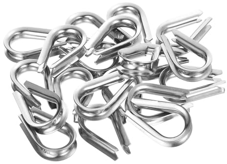 3/32 Inch Wire Rope Thimble Light Duty Grade 316 Stainless Steel 10 PC