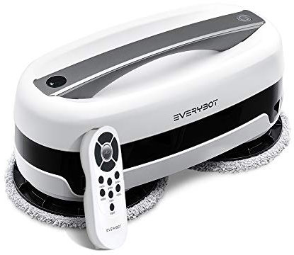 EVERYBOT Edge ', Potente Robot mop Intelligente autonomo per Tutti i Tipi di Cura e Pulizia di Pavimenti duri con Doppi Motori a 5.700 Giri/min controllati da Telecomando