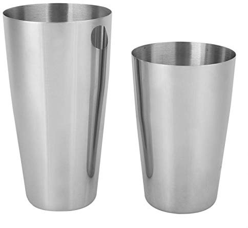 Premium Cocktail Shaker Set: (750ml + 550ml) Boston Shaker professionale in due pezzi realizzato in acciaio inossidabile 304