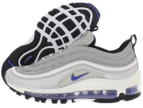 NIKE Air Max 97 Older Kids' Shoes Trainers Sneakers Shoes 921522 (Metallic Silver/Black/White/Persian Violet 027) (Numeric_5_Point_5)