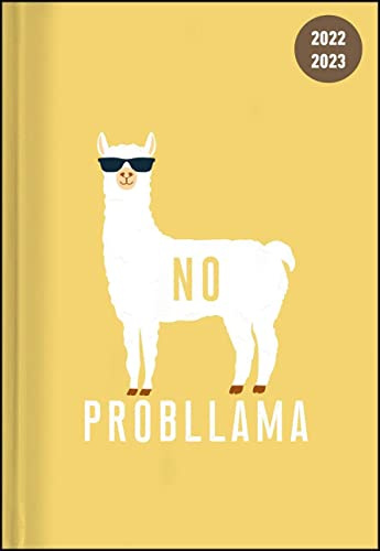 Collegetimer Llama 2022/2023 - Schüler-Kalender A6 (10x15 cm) - Lama - Day By Day - 352 Seiten - Terminplaner - Notizbuch - Alpha Edition (Collegetimer A6 Daily)