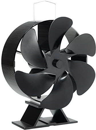 Yusheng Ventilador para estufas de pellets - Ventilador de chimenea termoeléctrico - Ventilador térmico para estufa de pellet/leña/leña, no eléctrico, Accesorios para estufa de leña