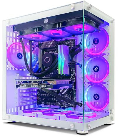 INFOMAX | PC Gamer, Ordinateur de Bureau, PC Gaming - Processeur Intel Core i7-12700KF • NVIDIA RTX 5060 Ti 16 GO • RAM DDR4 32 GO RGB• SSD 1 to • WiFi • BOÎTIER ARGB 9 VENTILOS • Watercooling