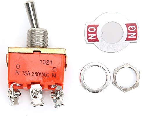 Mini Interrupteur à Bascule, 10 Pièces, 6 Broches, ON-ON 2 Positions, AC 250V 15A, E-TEN1321