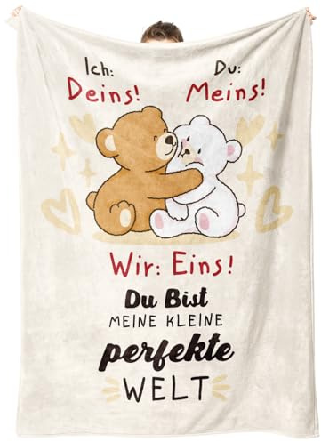 musaecoin Geschenk für Sie ihn, Geschenk für Paar- Kuscheldecke | Ich Liebe Dich Geschenke, Hochzeitstag Geschenk für Frauen Ehefrau, Valentinstagsgeschenk für Ihn Sie