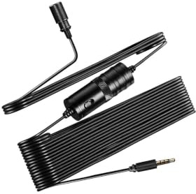 UHJKLA Micrófono para Solapa direccional de Mano, diseñado para teléfonos Inteligentes, videocámaras, grabadoras de Audio, PC, etc Uso en