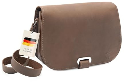 Thielemann Damen Handtasche Marseille Made in Germany, Umhängetasche aus Leder, Abendtasche, Echtleder Tasche zum Umhängen, Crossbody Bag, Ledertasche zum Ausgehen