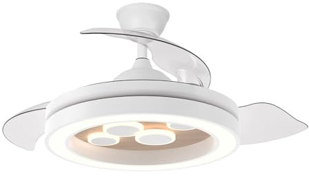 Ventilatore da soffitto dimmerabile DC Cupid con telecomando (55W 3CCT 4960lm) bianco e faggio