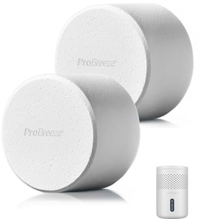Pro Breeze Osmo Deshumidificador Antihumedad Armarios – 2 Recambios 700g Extra Grandes – Hasta 200 Días Contra Humedad y Olores – Ecológico Sin Fragancia Sin Electricidad