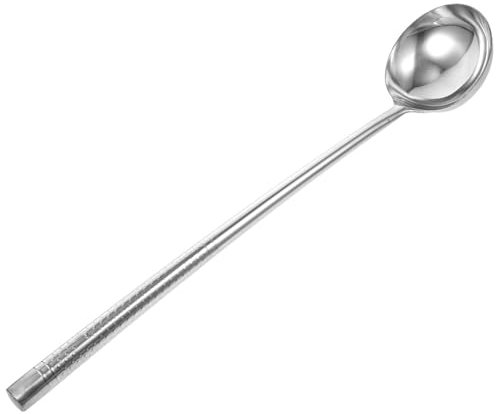 BESPORTBLE Bewässerungskürbis Servierlöffel Suppenlöffel geschlitzter Kochlöffel Rührlöffel Sichter Korb küchenhelfee Easy putz suppenkellen Wasserlöffel Küchenlöffel Rostfreier Stahl Silver