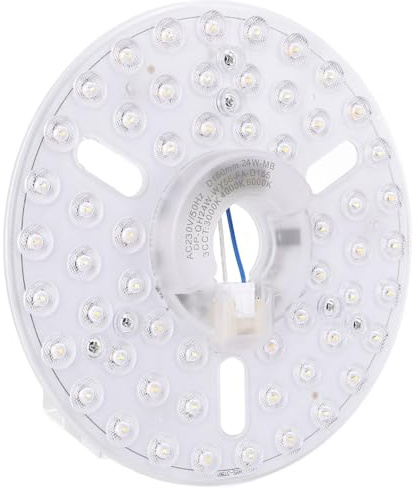 LED Deckenlüfter Light Kit Dimmable 24W 3cct 3000K 4000K 6000K Ersatztafel für eine Einfache Installation (230V)