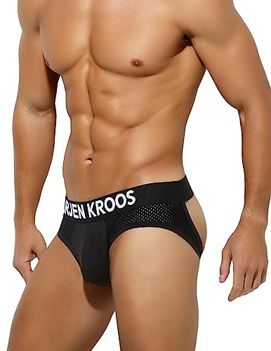 Casey Kevin jockstrap män sport suspensorium män jockstraps för män, A1-svart, S