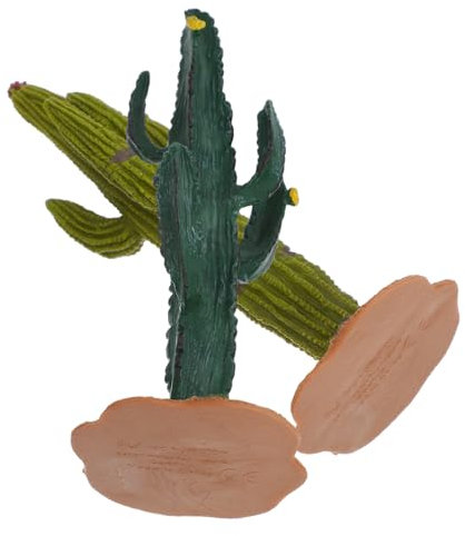 DOITOOL 2pezzi Decorazioni Forma Di Cactus Finto in Succulente Finte Per Paesaggistica Di Tartaruga Lucertola Drago Barbuto Piante Simulate Senza Cure