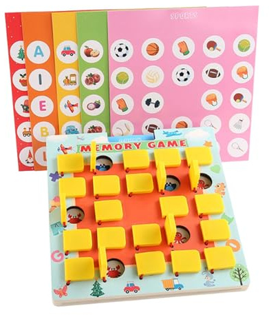 predolo Schachbrettspiel für Interaktive Denkspiele, Memory Schach Spie, Gedächtnistraining und Mustererkennung für die Familie, Brettspiele Lernspielzeug Gedächtnis Schach