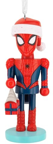 Hallmark Spiderman Casse-Noisette décoratif Marvel à Collectionner Rouge