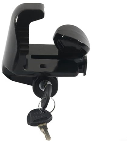 Serratura per gancio di traino con chiavi, adatta per accoppiatori da 1-7/8, 2 e 2-5/16 per rimorchi utility, camper, camper per - Cilindro di bloccaggio in lega di alluminio e ottone, (nero)