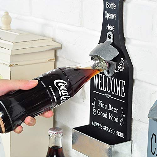 Ejoyous Wall Bottle Opener, Ingenious Bottle Opener Gray Durable for Bar (1)
