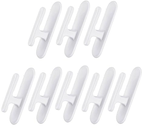 Set di 8/10/12/16 pezzi autoadesivi per tende, kit di supporto versatile per tende da finestra, ganci autoadesivi per stringa da parete, set completo per la gestione e il fissaggio dei cavi