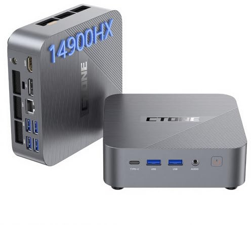 CTONE M2 Mini PC i9-14900HX, 32 Go DDR4 1 to SSD, Win 11 Pro