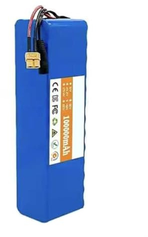 48V 100AH para Patinetes Eléctricos 13S3P Batería De Iones De Litio Batería De Repuesto Placa De Protección Integrada Compatible con motores de 100-900W 48V 100Ah,XT30+JST