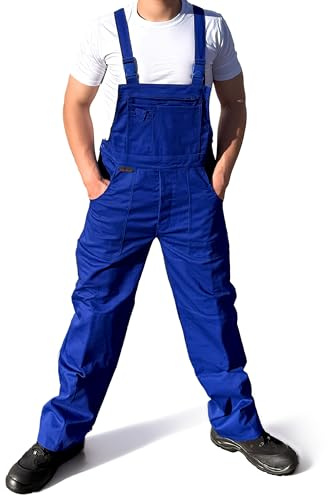 Charlie Barato Arbeitslatzhose – Robuste Arbeitshose mit Trägern, strapazierfähige Latzhose mit vielen Taschen für Baustelle, Werkstatt, Garten