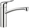 Hansgrohe Ecos M Mischbatterie für die Küche, chromfarben Medium, Silber