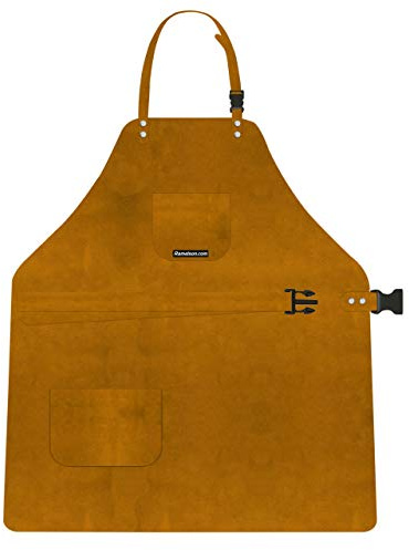UJ Ramelson Co 3 Pocket Suede Leather Woodcarvers Woodworkers Chasers Gunsmith Woodcarvers Bladesmith Forging Apron