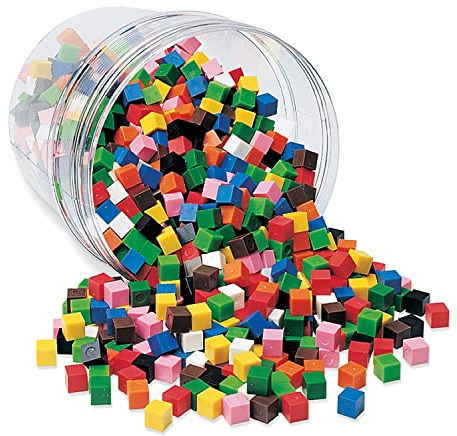 Cubos de un centímetro de Learning Resources (set de 1000)