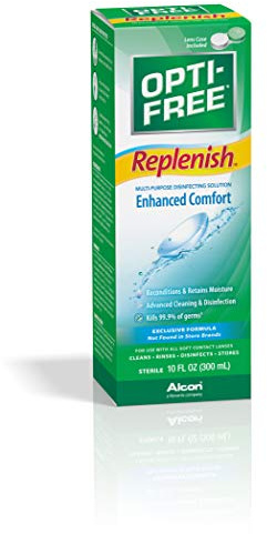 Opti-Free Replenish Multi-Purpose Disinfecting Solution With Lens Case, 10 Fl Oz