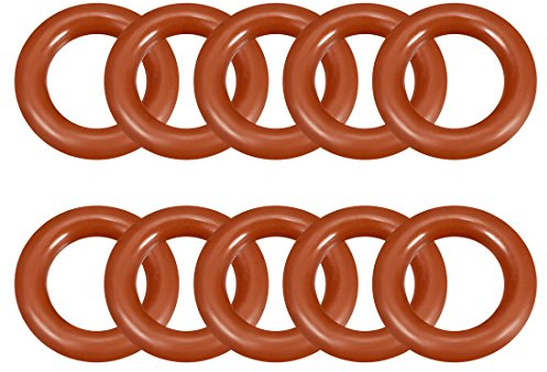 sourcing map 10 Stück O Ringe 6mmx10mmx2mm Dichtungsringe Rund Gummi Dichtung O Ring Seals NBR Unterlegscheibe für Wasserhahn Spülventile Waschbecken Duschablauf Hydraulik Rohrschlauch