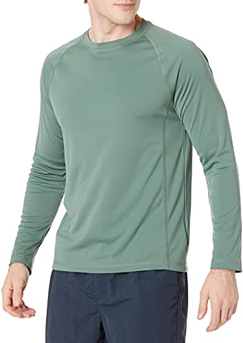 Amazon Essentials Hombre Camiseta de Bañador, de Secado Rápido y Manga Larga
