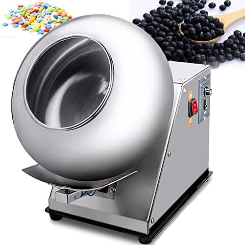 MáQuina AutomáTica De Recubrimiento De Tabletas MáQuina De Recubrimiento De Chocolate Recubrimiento De AzúCar Recipiente De Mesa Mini Comercial Mini Recubridor De Chocolate MáQuina Recubridora,110V