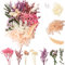 LAUMOE Trockenblumen Set für Kunst DIY, Harz, Scrapbooking, Handwerk und Karten Machen - Getrocknete Blumen Zum Basteln (Stil 4)