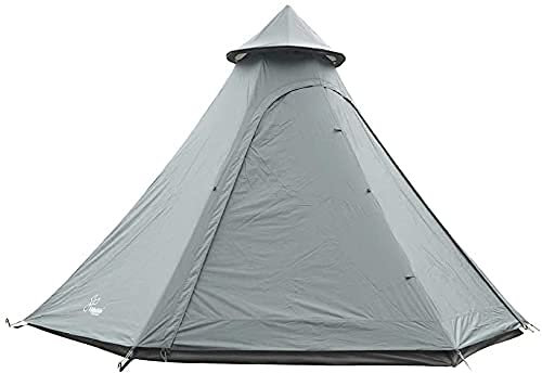 NOALED Outdoor-Campingzelt, wasserdicht, doppellagig, Tipi-Zelt, Outdoor-Camping, 3,1 m, Familienzelt, Pyramiden-Indianerzelt, mit Fester Bodenplane