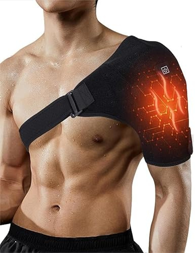 SIQITECH Homme Femme Épaulière Chauffante Épaule Coussin Chauffant Support d'épaule Thermique Soutien d'Épaule Électrique Bandage de Soutien Épaule à Bandage pour Épaule Tendinite Physiothérapie