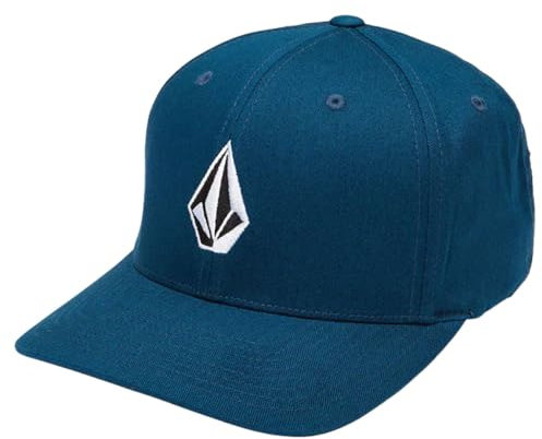 Volcom Herren Full Stone Flex Fit Baseballkappe, dunkelblau, L