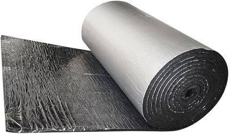 Isolation en feuille d'aluminium autocollante, Auto-adhésif, isolation phonique, Tube en mousse d'isolation for tuyaux, antigel étanche, for camping-car sur le toit, épaisseur 0,2 pouces 0,4 pouces(10